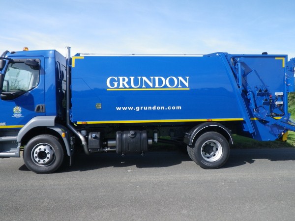 2012 Daf LF55, Remanufactured NTM body and 1100L Trade Bin Lift